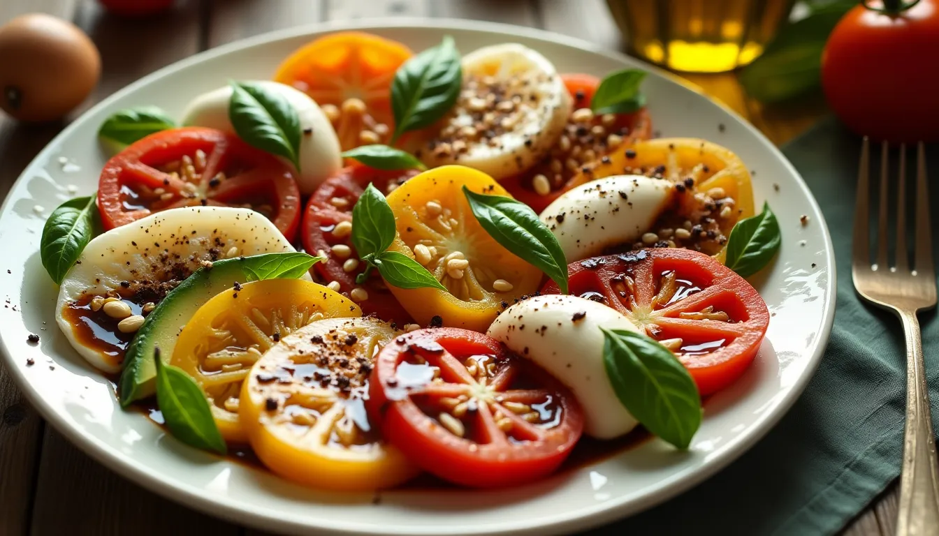 Image of Caprese Salad with a Twist