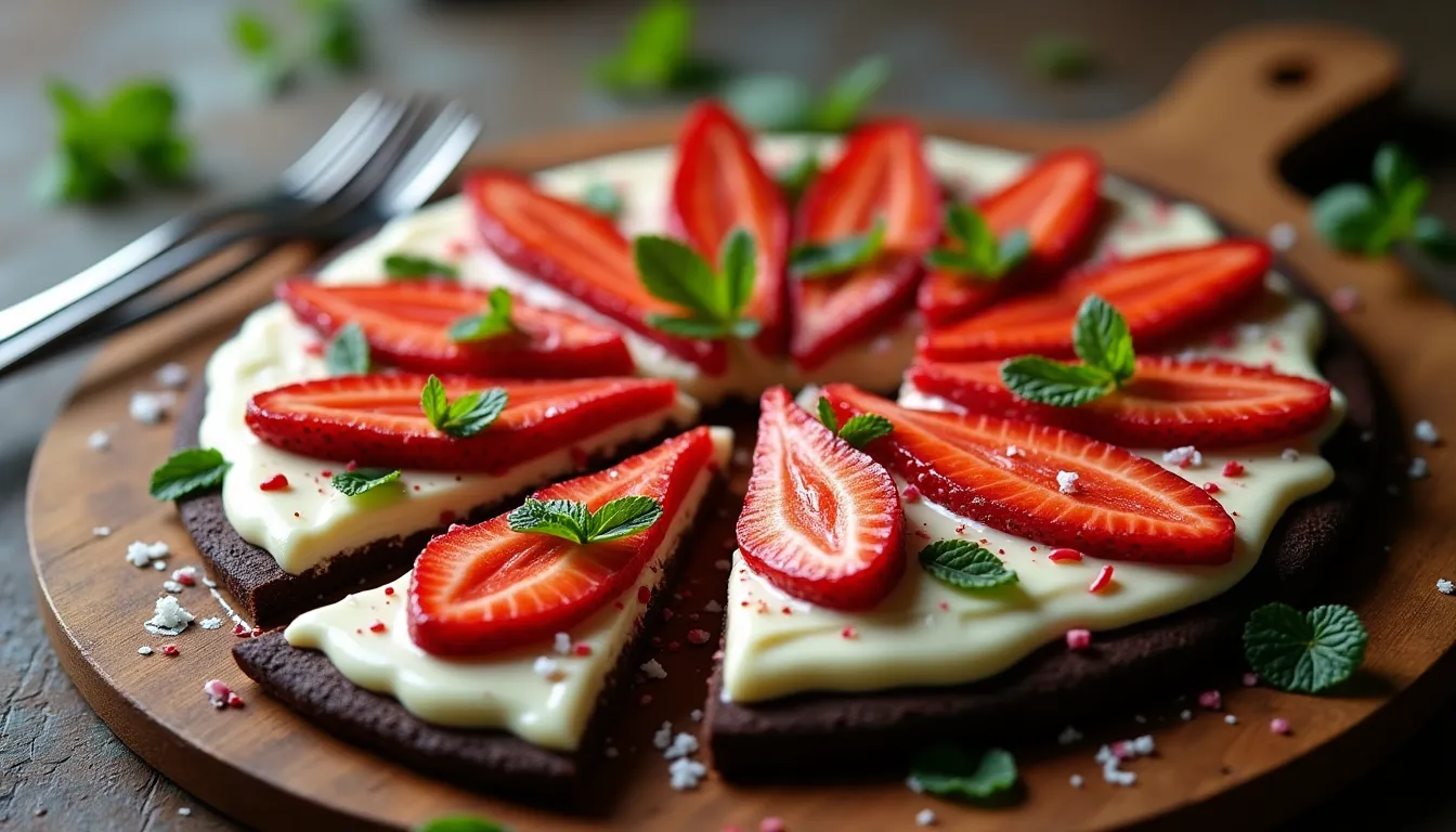 Image of Chocolate Strawberry Pizza