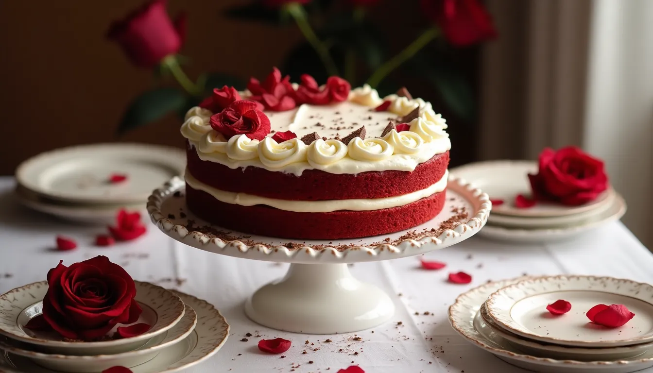 Image of Red Velvet Cake with Cream Cheese Frosting