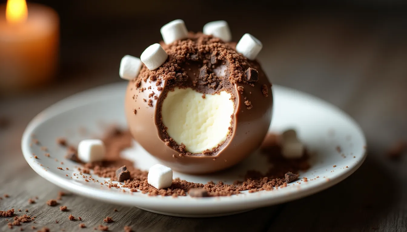 Image of Cookies and Crème Chocolate Bombs