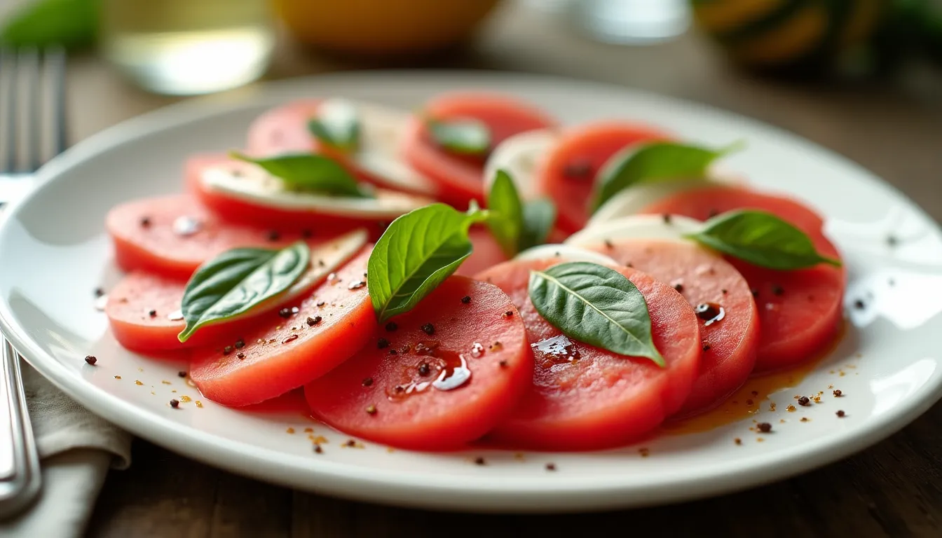 Image of Watermelon Caprese Salad