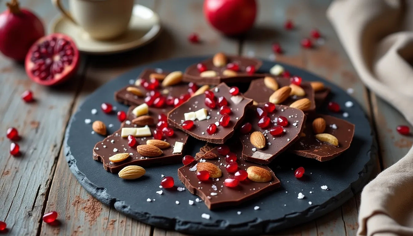 Image of Chocolate Pomegranate Bark