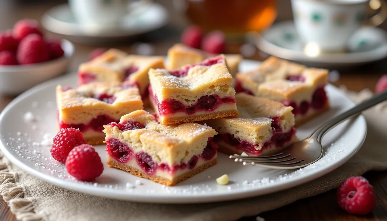 Image of Raspberry White Chocolate Blondies