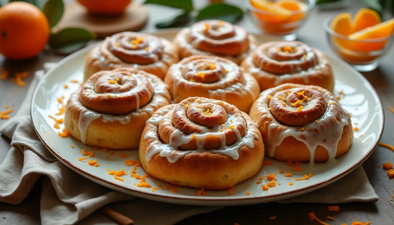 Image of Orange Glazed Cinnamon Rolls