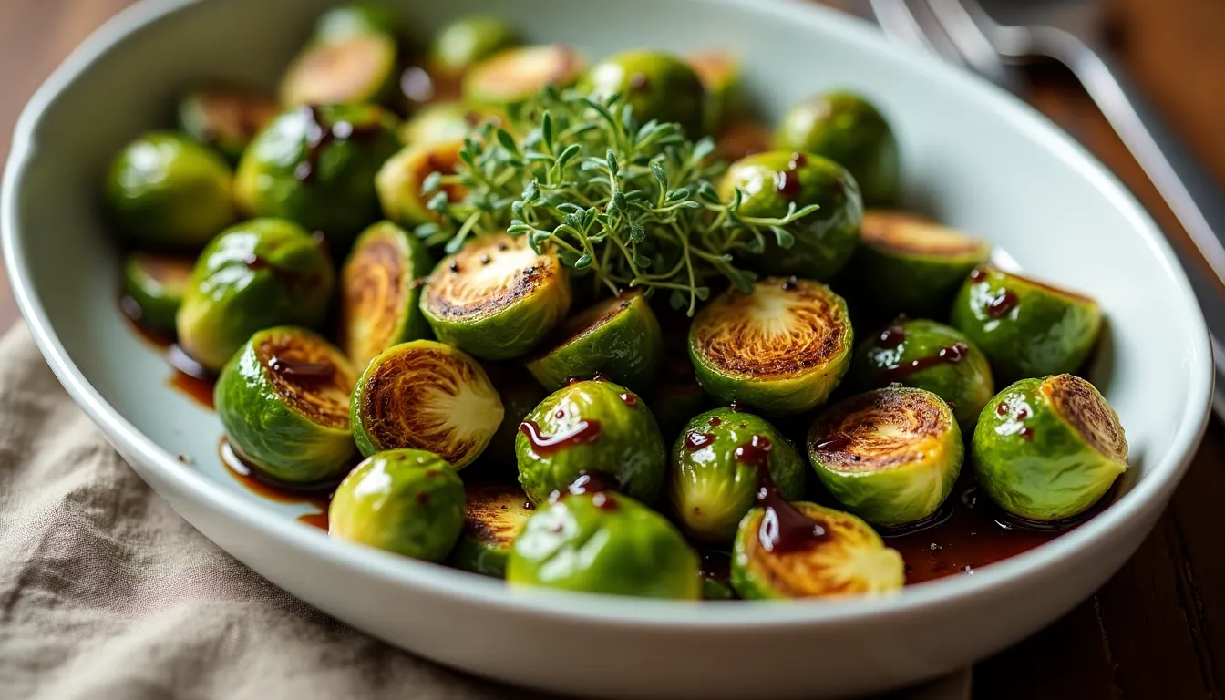 Image of Brussels Sprouts with Balsamic Glaze