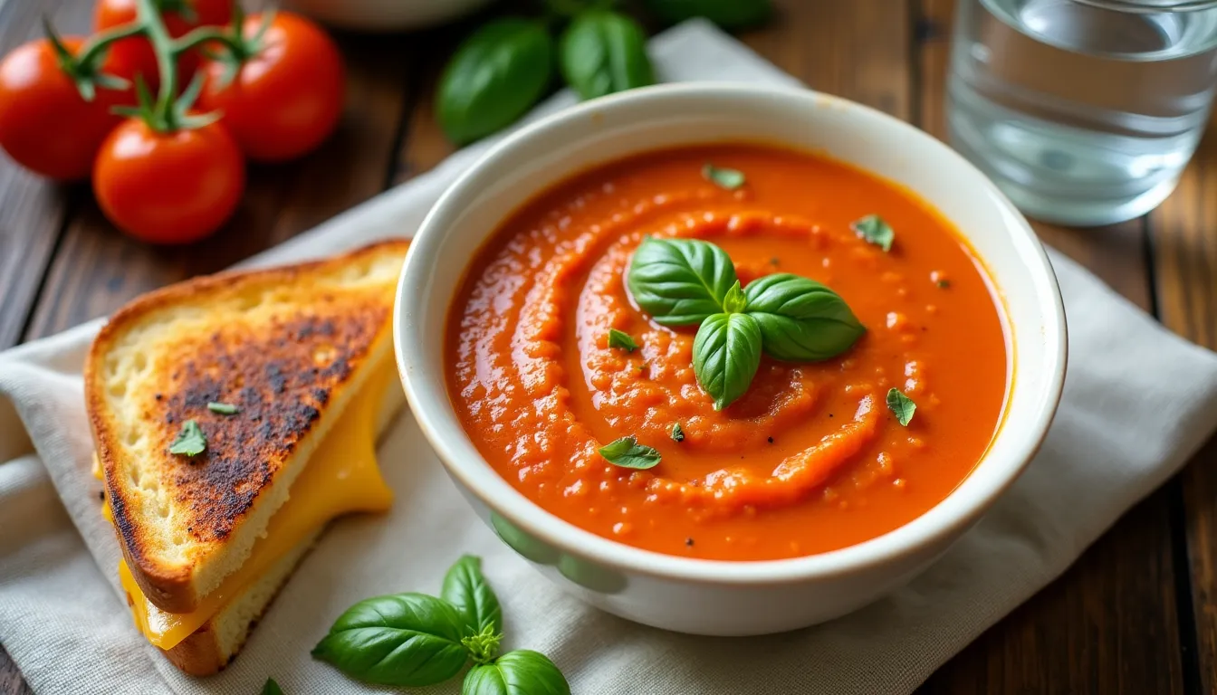 Image of Creamy Tomato Basil Soup