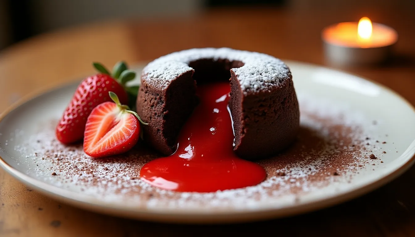 Image of Strawberry Chocolate Lava Cake