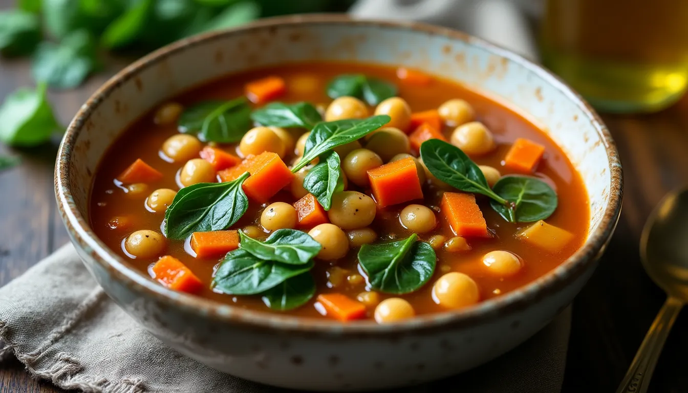 Image of Chickpea and Spinach Stew