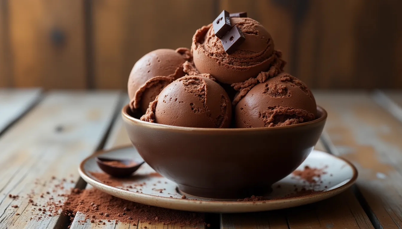 Image of Decadent Double Chocolate Fudge Ice Cream