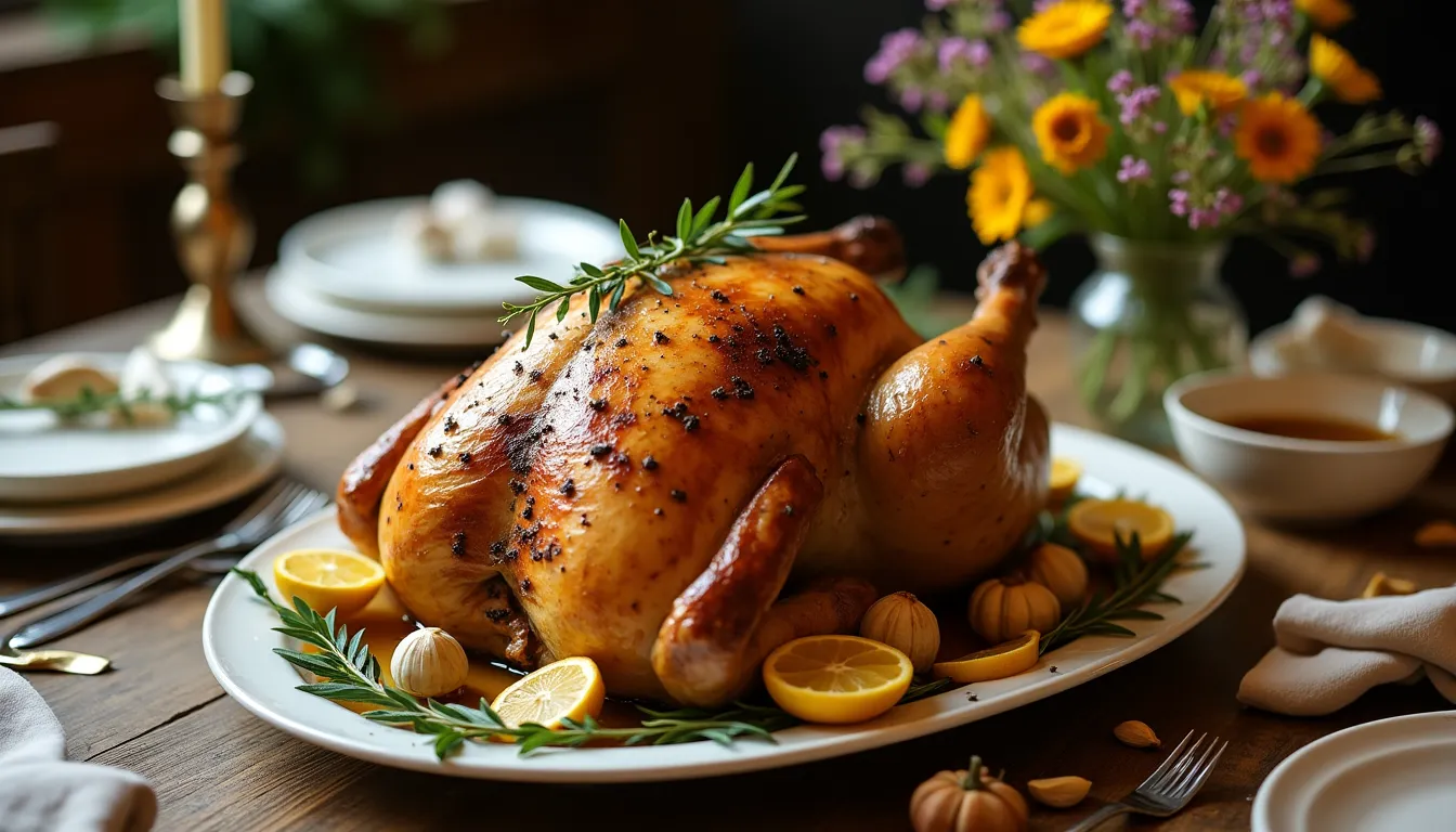 Image of Roasted Chicken with Lemon and Thyme