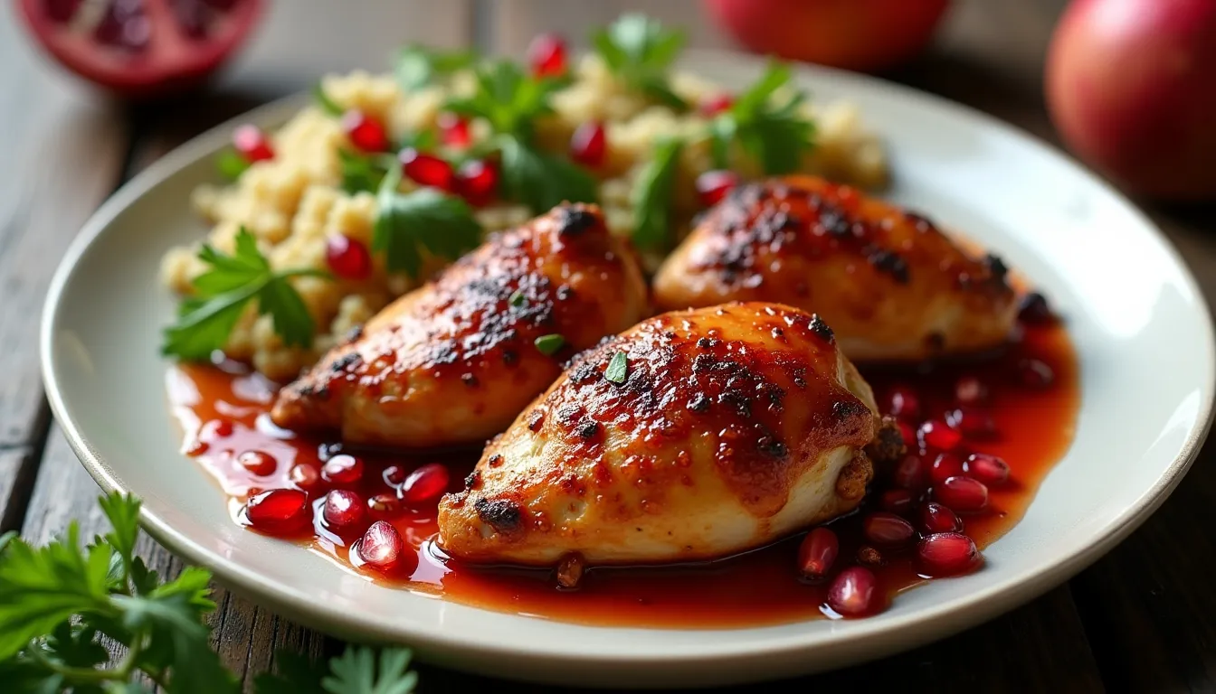 Image of Pomegranate Glazed Chicken