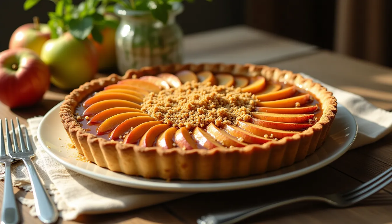 Image of Caramel Apple Crumble Pie