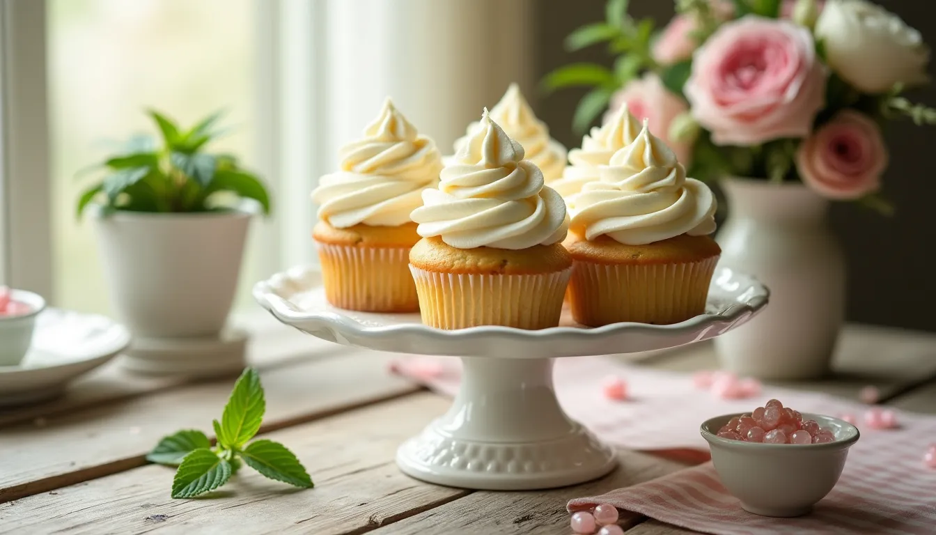 Image of Fluffy Vanilla Cupcakes