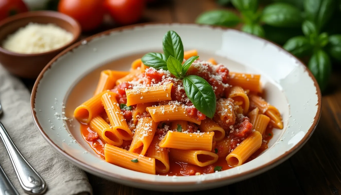 Image of Creamy Tomato Basil Pasta