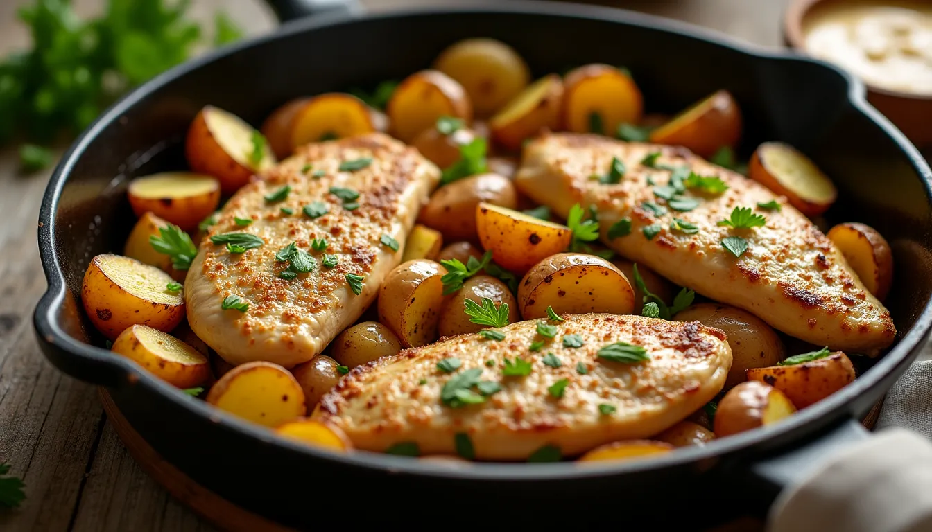 Image of Ranch Chicken & Potatoes Skillet