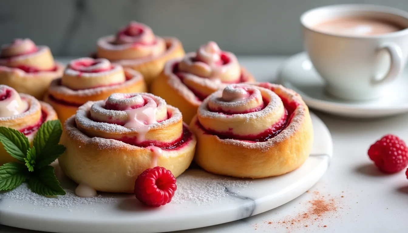 Image of Raspberry Swirl Cinnamon Rolls