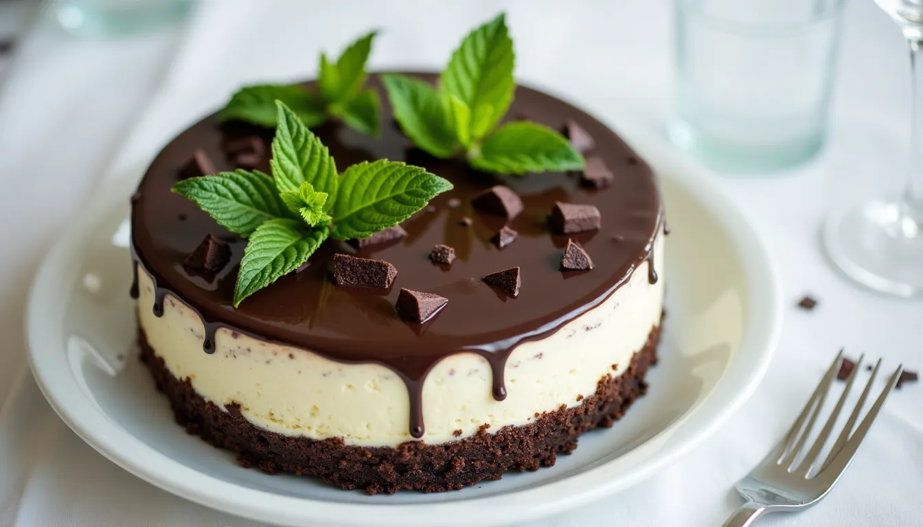 Image of Mint Chocolate Cheesecake