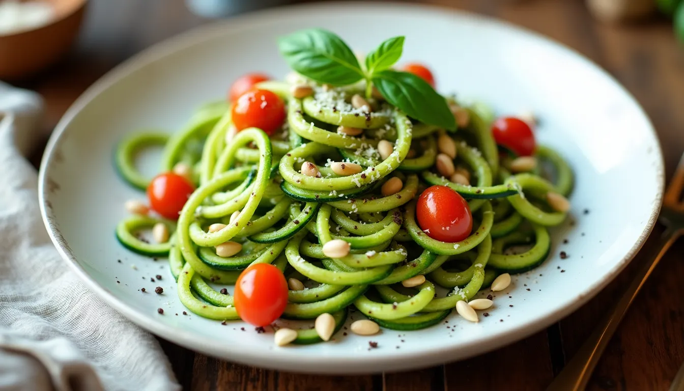 Image of Zucchini Noodles with Pesto