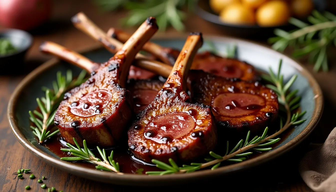 Image of Pomegranate Molasses Lamb Chops