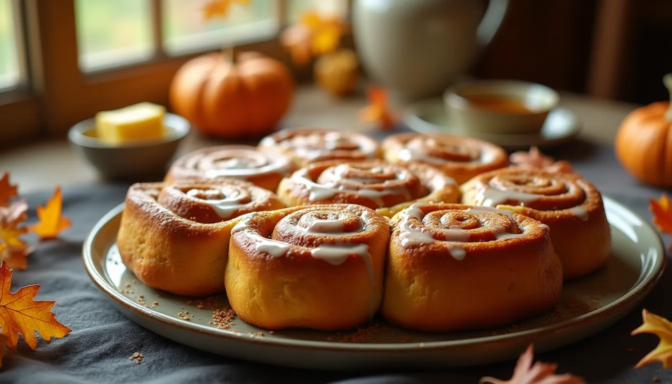 Image of Pumpkin Spice Cinnamon Rolls