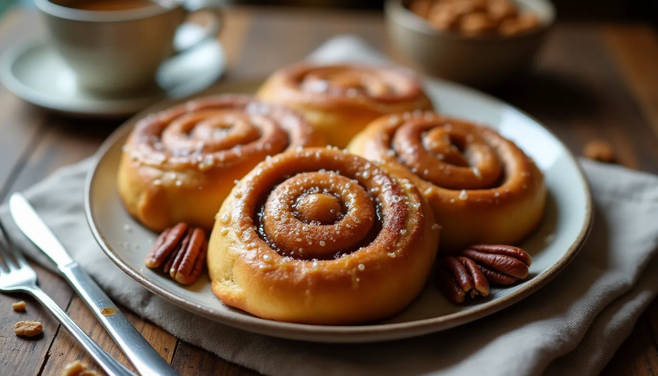 Image of Maple Pecan Cinnamon Rolls