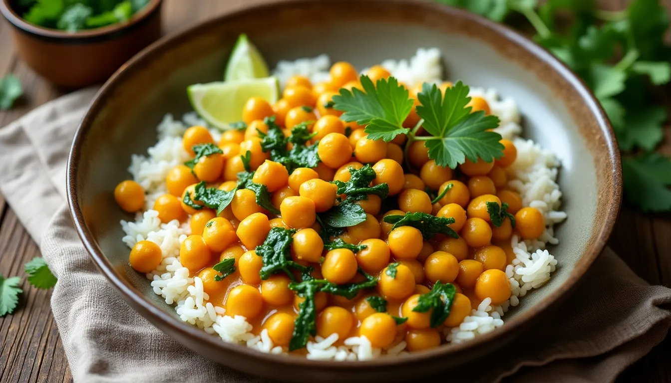 Image of Coconut Curry Chickpeas