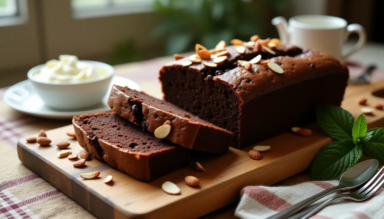 Image of Chocolate Almond Loaf Cake