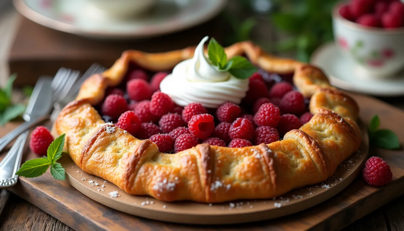 Image of Rustic Raspberry Galette