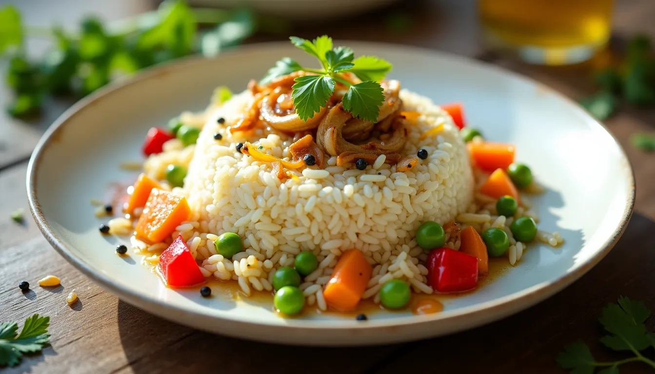 Image of Coconut Rice with Vegetables